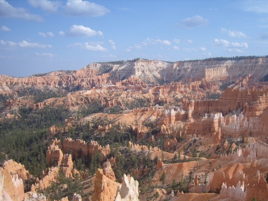 Looking down in to Bryce Canyon