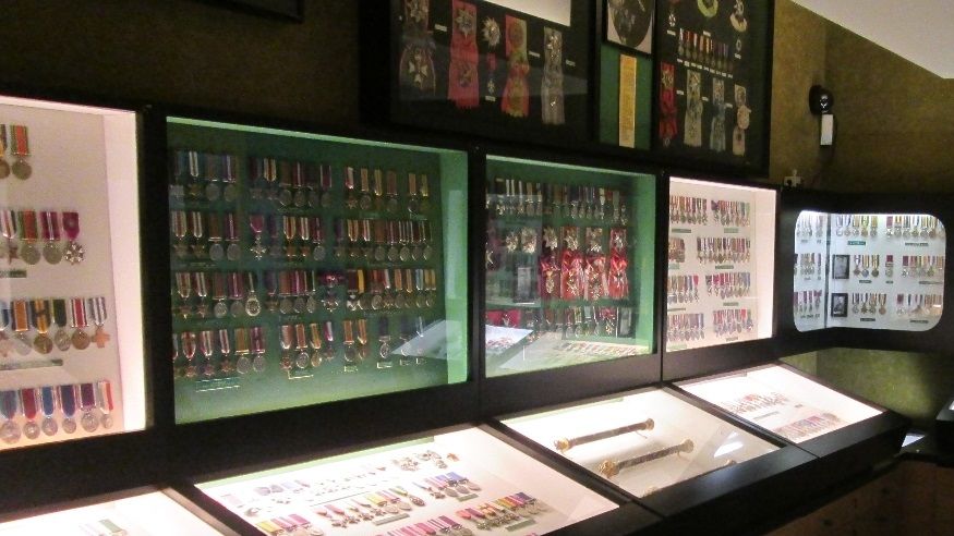 The Medal Room at the Royal Greenjackets Museum, Winchester
