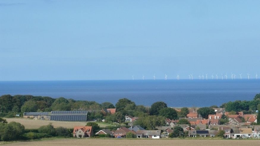 Weybourne seen from the train